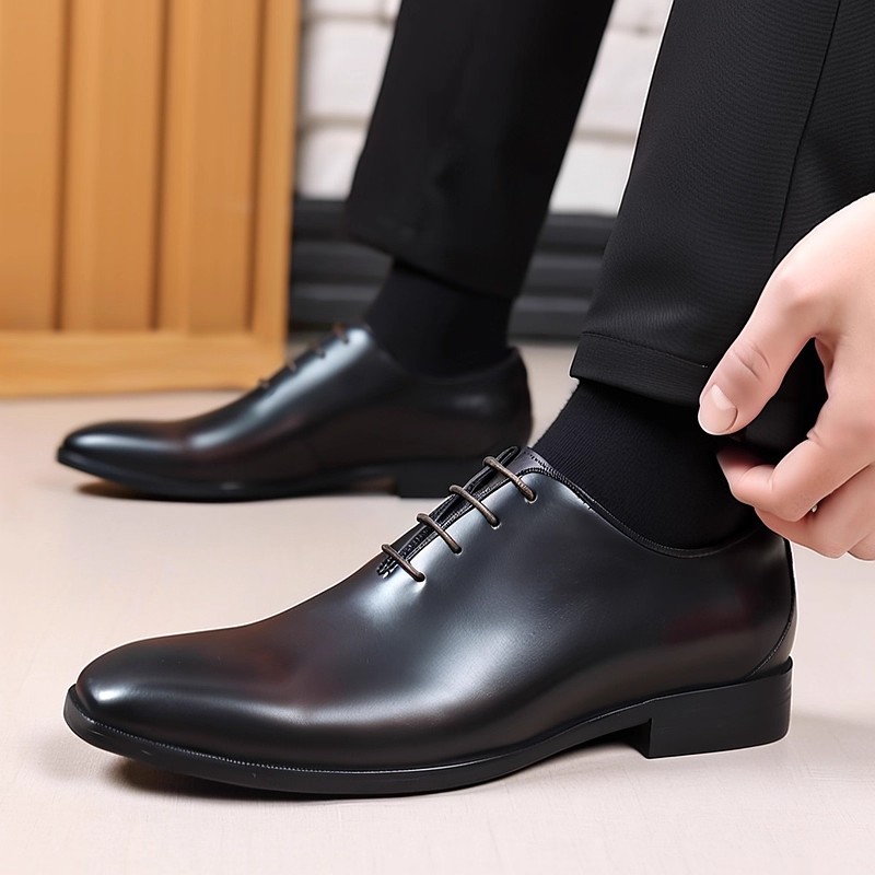 Men Formal Wear Design - Designer Genuine Leather Mens Wholecut Oxford