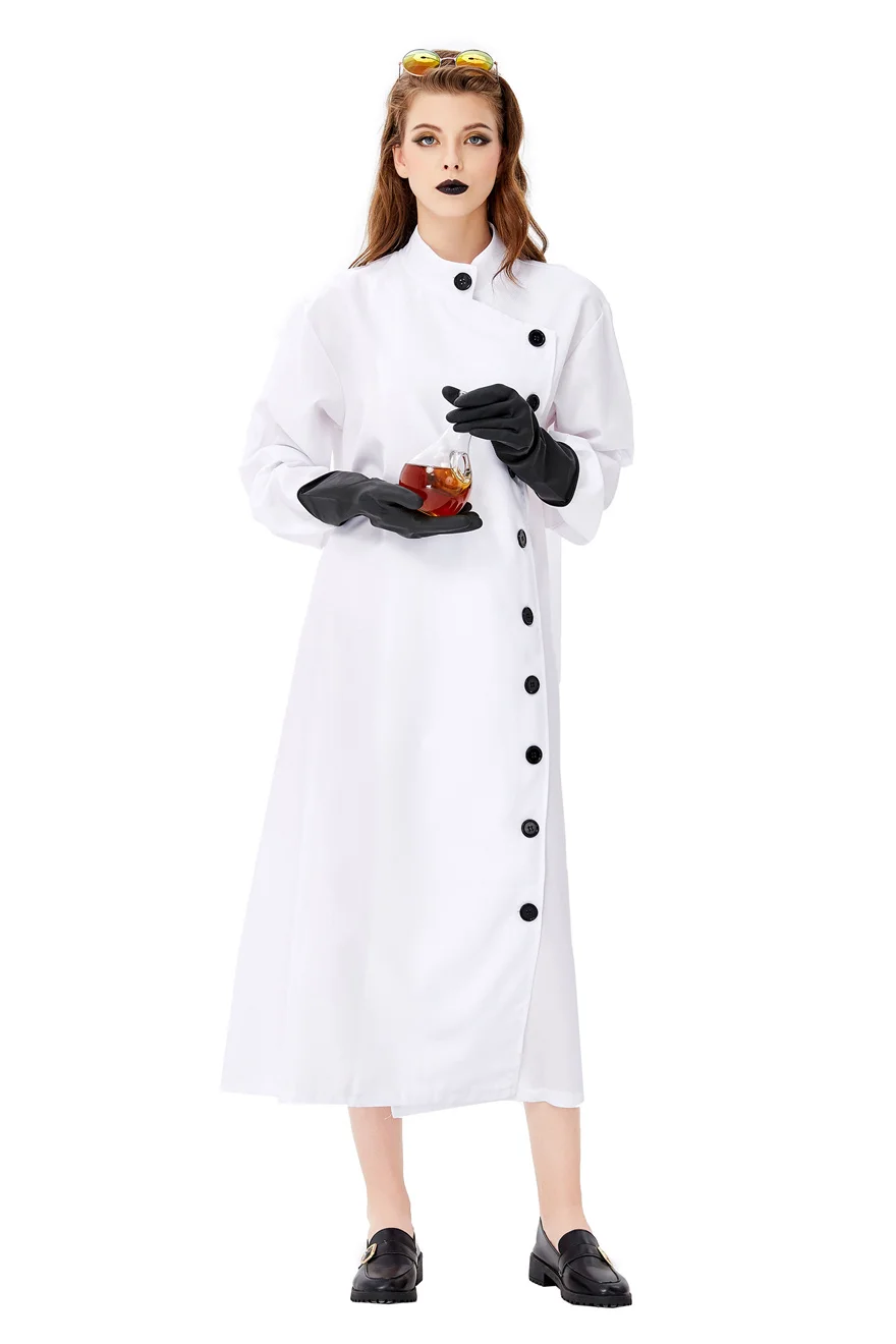 Men Women Long White Coat Nurs - Formal Wear Gloves Men 评论和价格