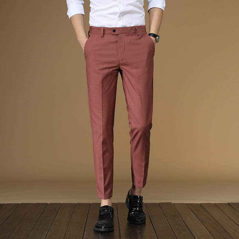 Summer Suit Pants Men Red Blac - Formal Wear For Men Black Suit 评论和价格