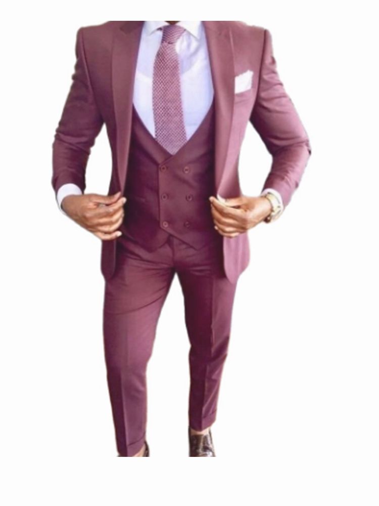 Mens 3 Piece Suit Elegant Wedd - Men'S Formal Wear Not Suit 评论和价格
