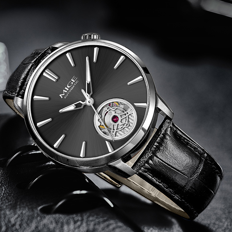 MIGE Slim Men Hollow Automatic - Men'S Formal Wear Watches 评论和价格