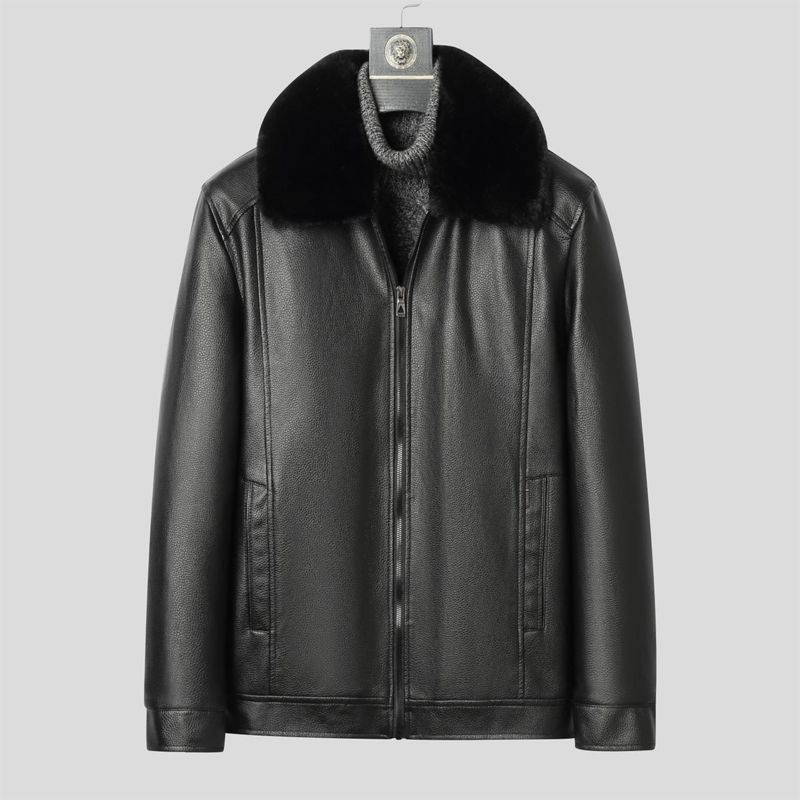 Winter Leather Coat for Men Wa - Men Formal Wear Design 评论和价格