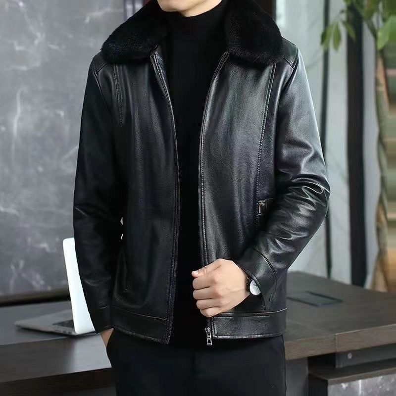 Winter Leather Coat for Men Wa - Men Formal Wear Design 评论和价格