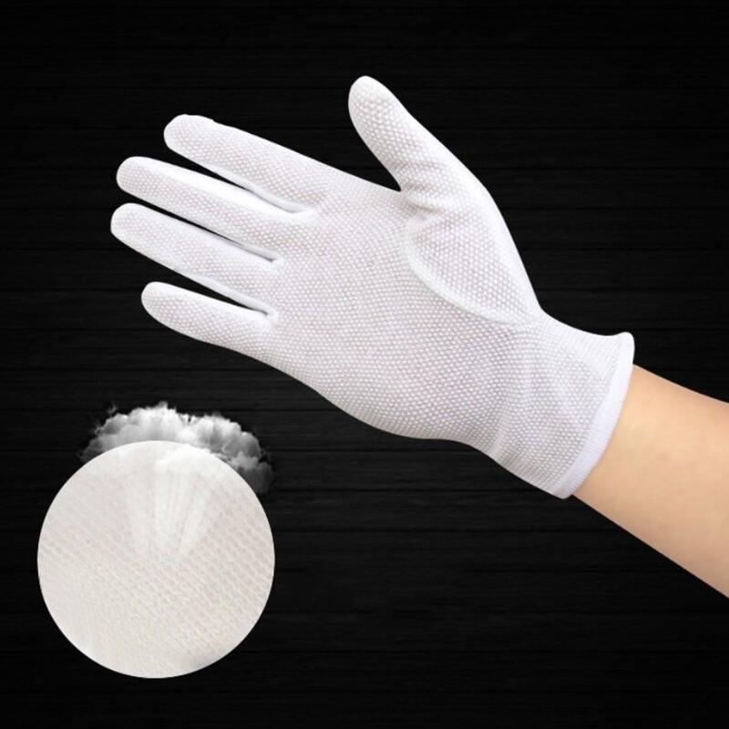 4PCS White Cotton Gloves Men F - Formal Wear Gloves Men 评论和价格
