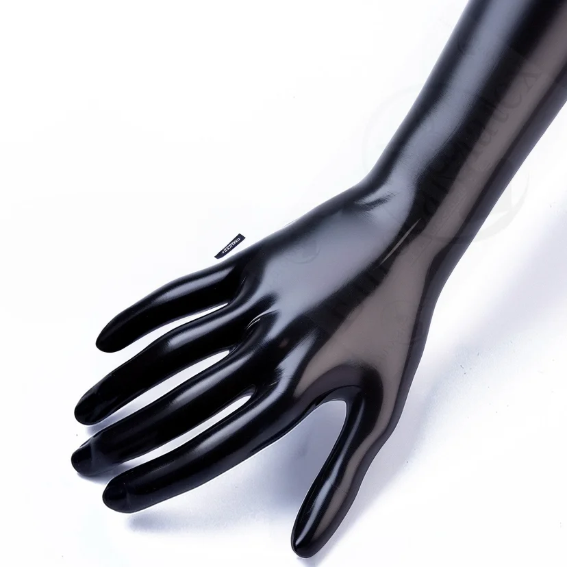 latex fetish man gloves  rubbe - Formal Wear Gloves Men 评论和价格