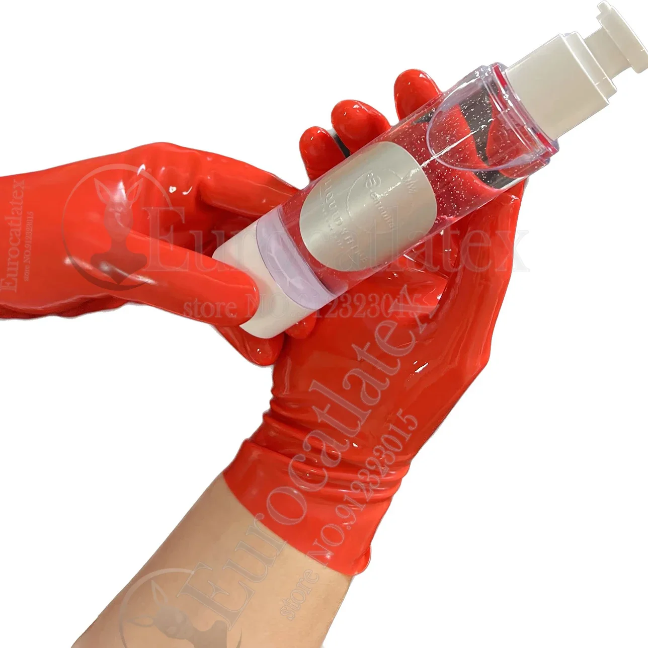 latex fetish man gloves  rubbe - Formal Wear Gloves Men 评论和价格