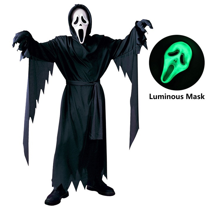 Men Horror Ghost Fancy Dress T - Formal Wear Gloves Men 评论和价格