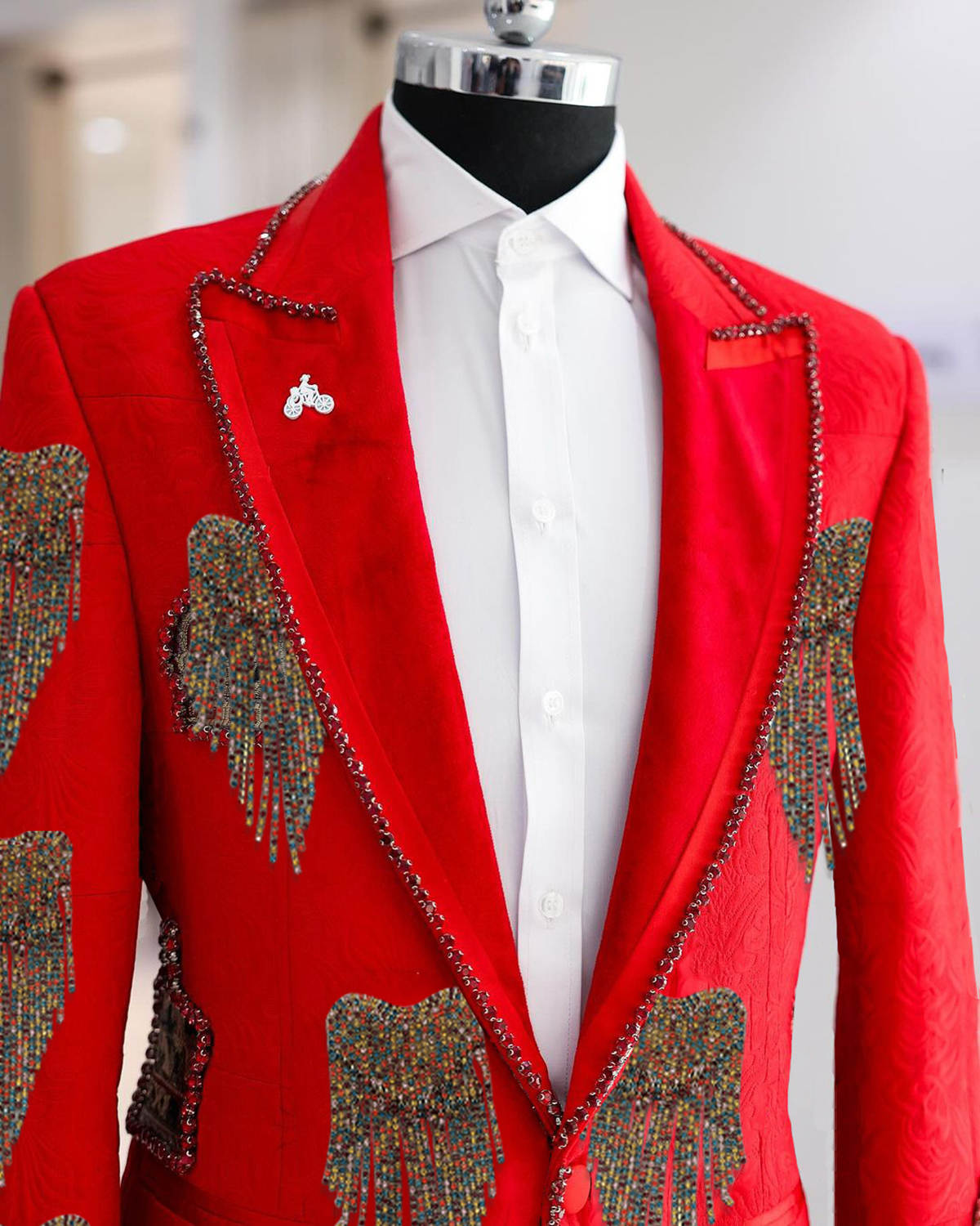 Fashion Wedding Men Suit Cryst - Formal Wear For Men Black Suit 评论和价格