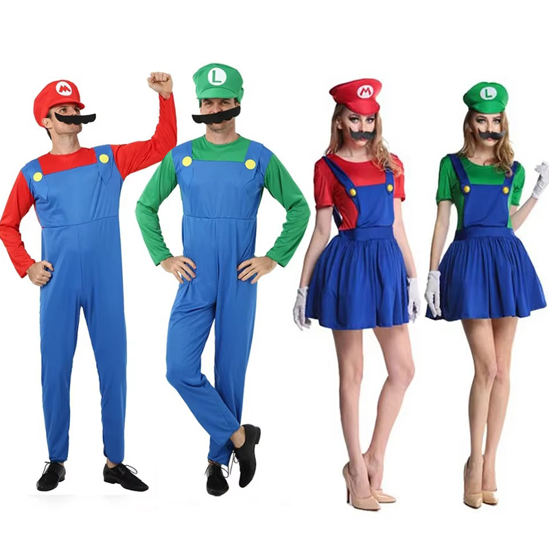 Game Plumber Bros Cosplay Cost - Formal Wear Gloves Men 评论和价格