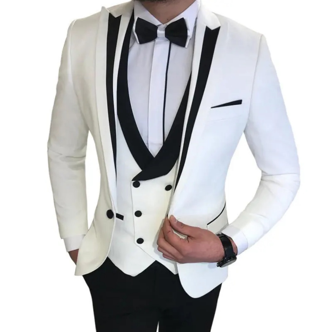 3 Piece Men's Wedding Suit Set - Men'S Formal Wear Not Suit 评论和价格