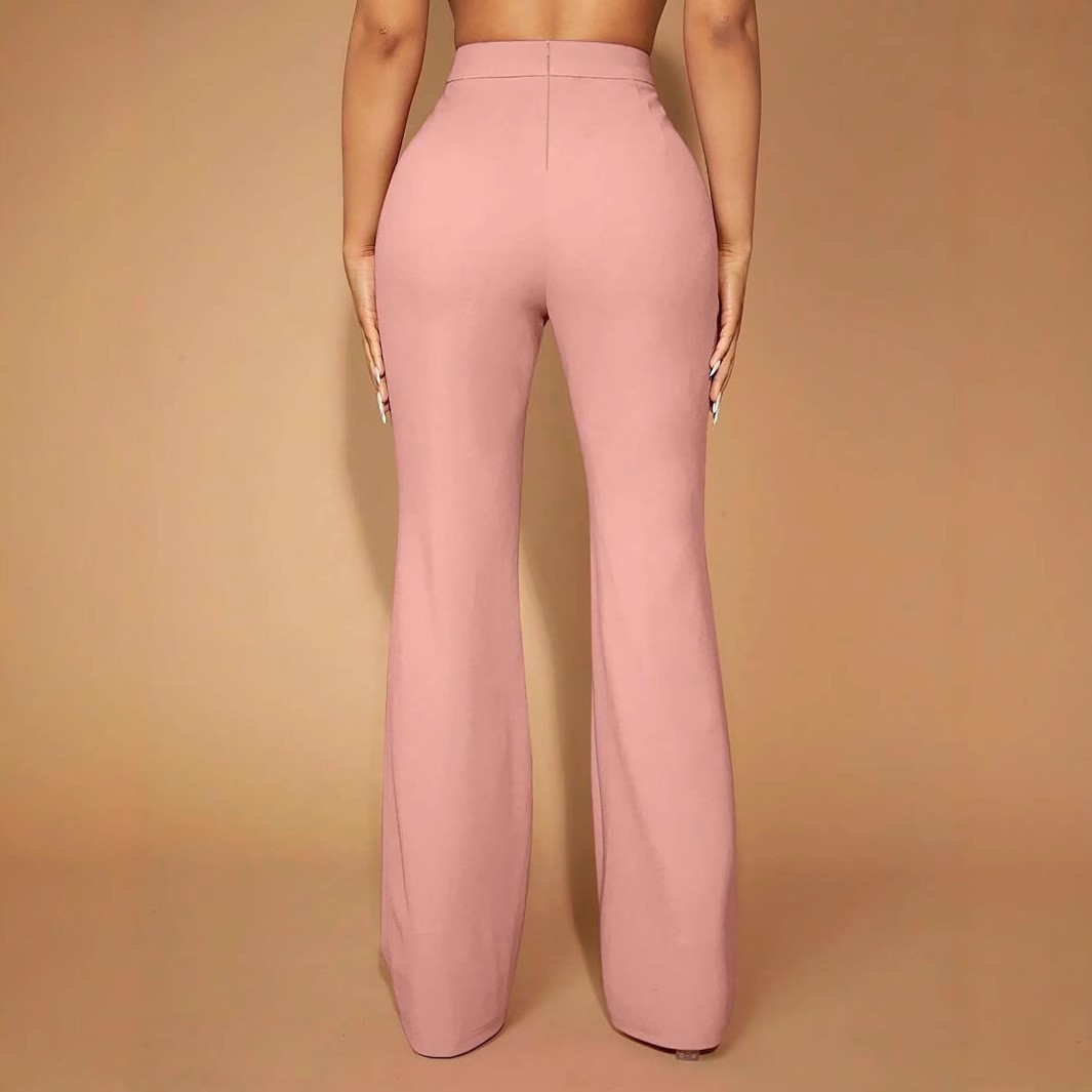 Summer Women's Pants High Wais - Dress Pant Flat Front 评论和价格