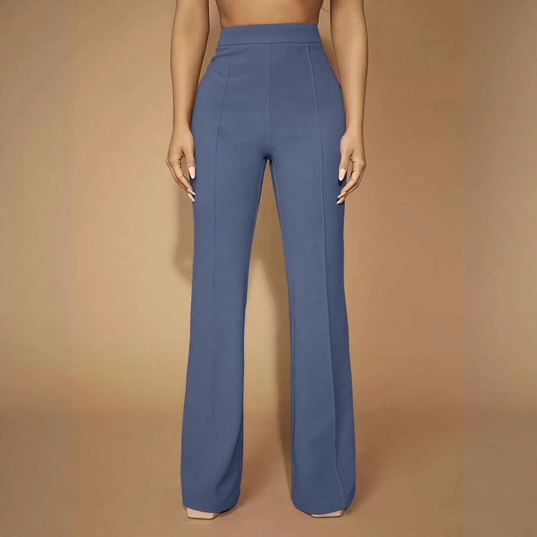 Summer Women's Pants High Wais - Dress Pant Flat Front 评论和价格
