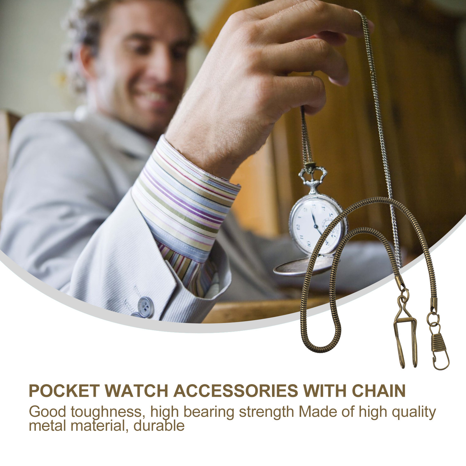 1Pcs 37Cm Vintage Pocket Watch - Men'S Formal Wear Watches 评论和价格