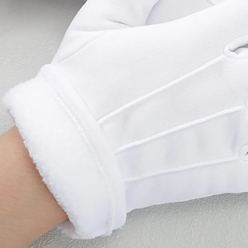 1Pair White Formal Gloves Wint - Formal Wear Gloves Men 评论和价格