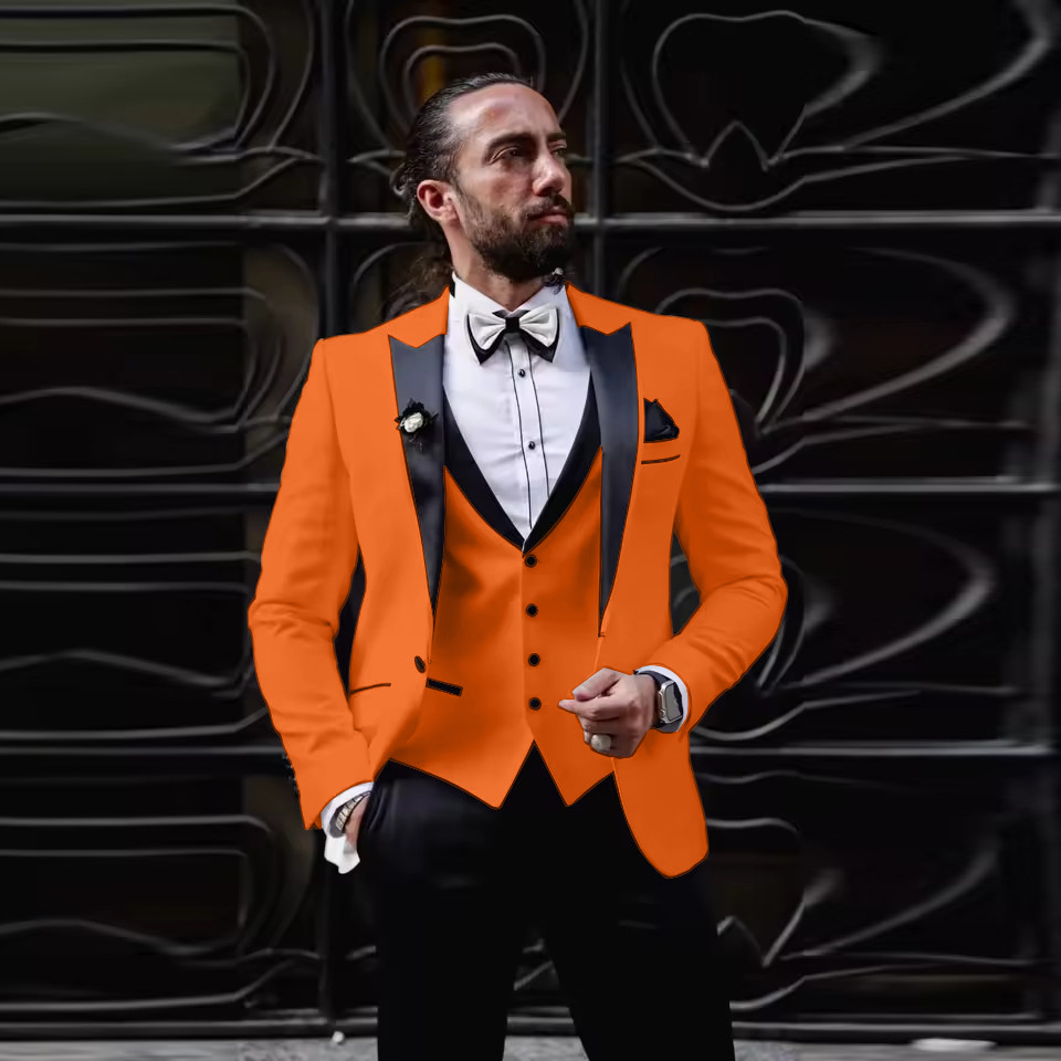 Men's Slim Fit 3 Piece Tuxedo  - Men'S Formal Dinner Wear 评论和价格