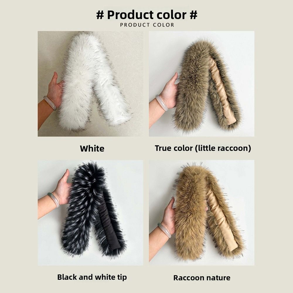 Lengthened Scarf Faux Fur Coll - Windsor Knot Tie 评论和价格