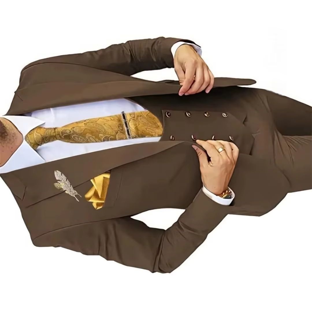 3 Piece Slim Fit Men's Suits D - Men'S Formal Wear Not Suit 评论和价格