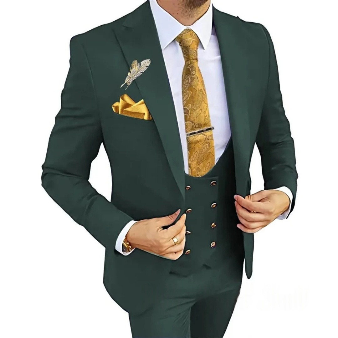 3 Piece Slim Fit Men's Suits D - Men'S Formal Wear Not Suit 评论和价格