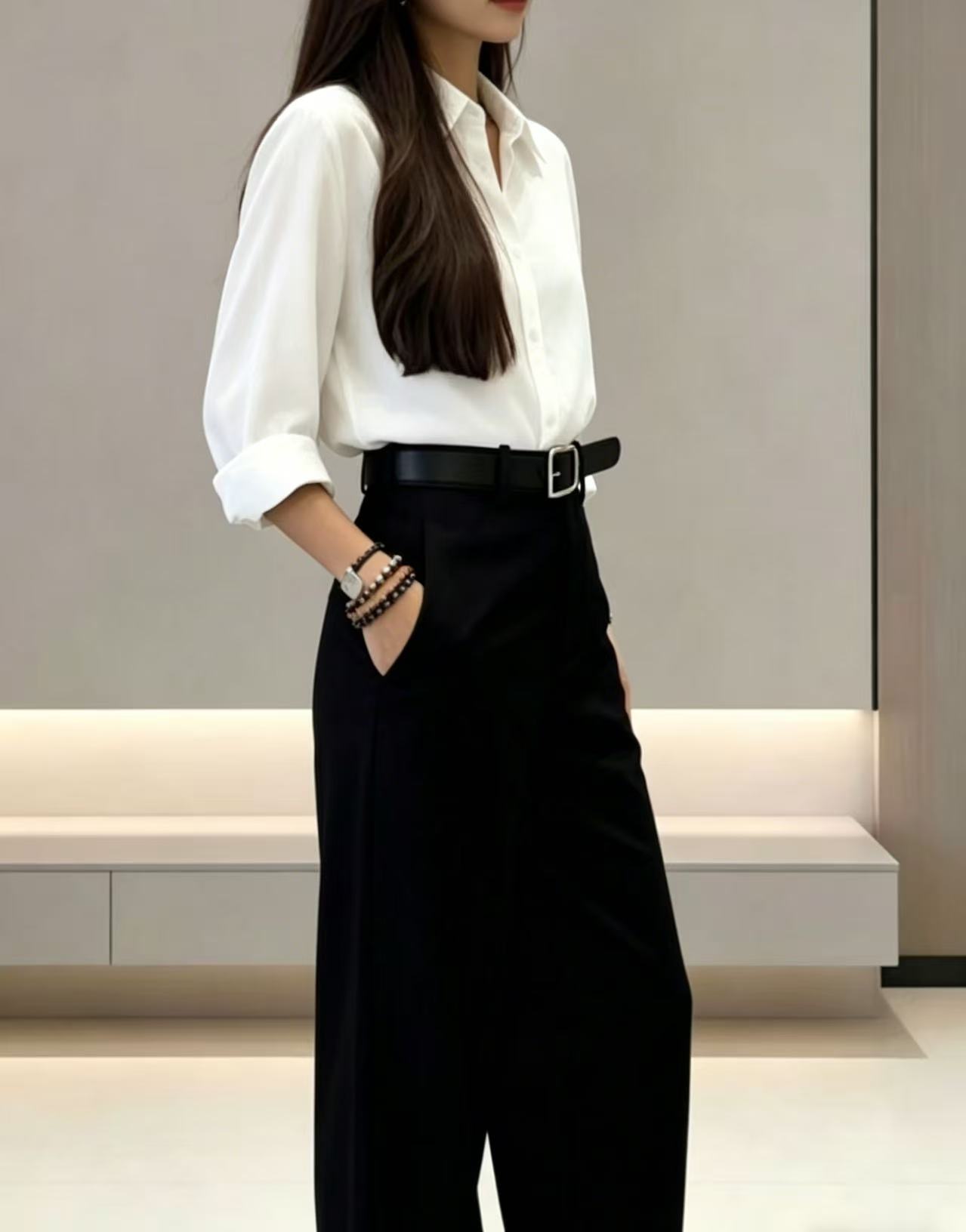 High Rise Front Dart Pleated P - Dress Pant Flat Front 评论和价格