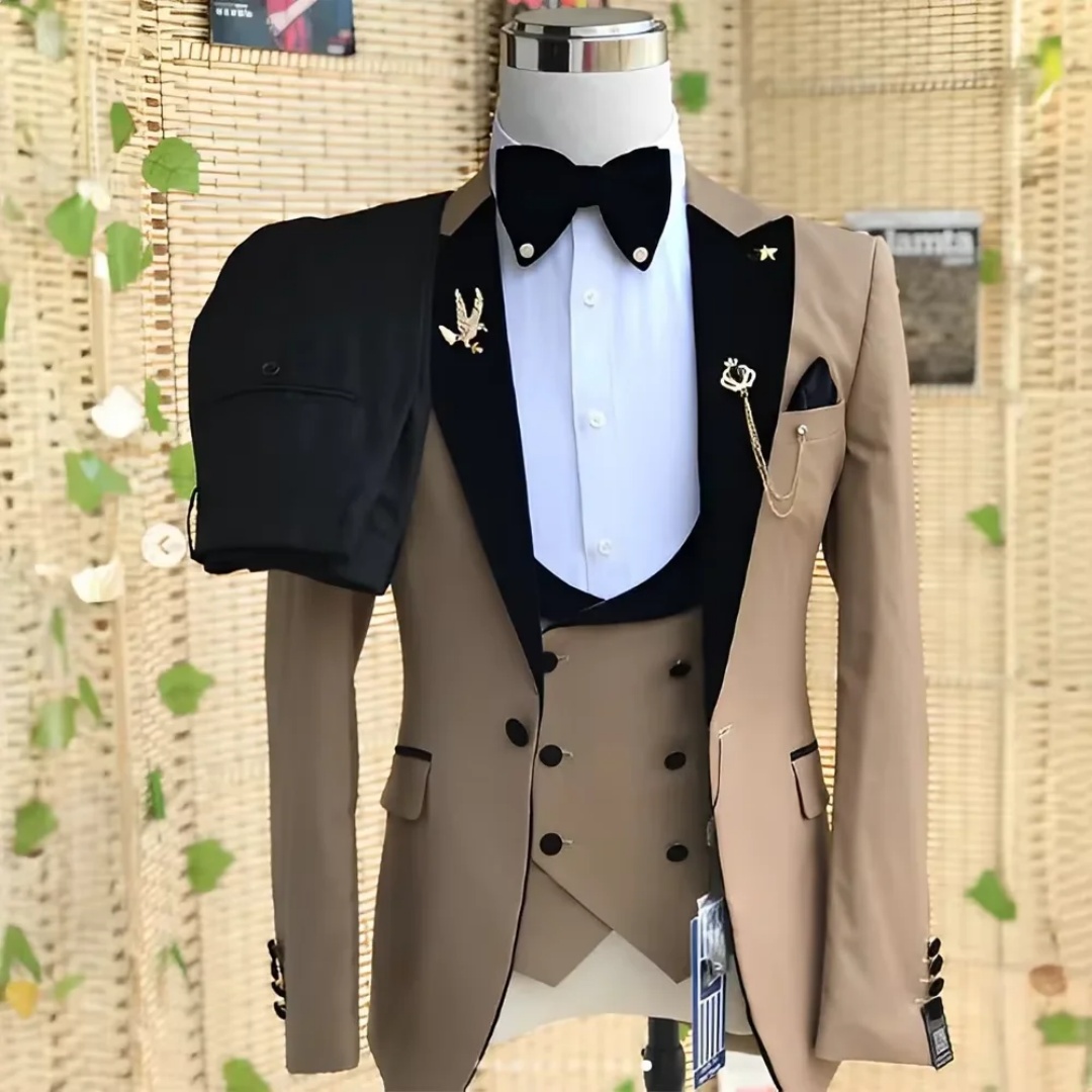 Elegant 3 Piece Slim Fit Men's - Men'S Formal Wear Not Suit 评论和价格