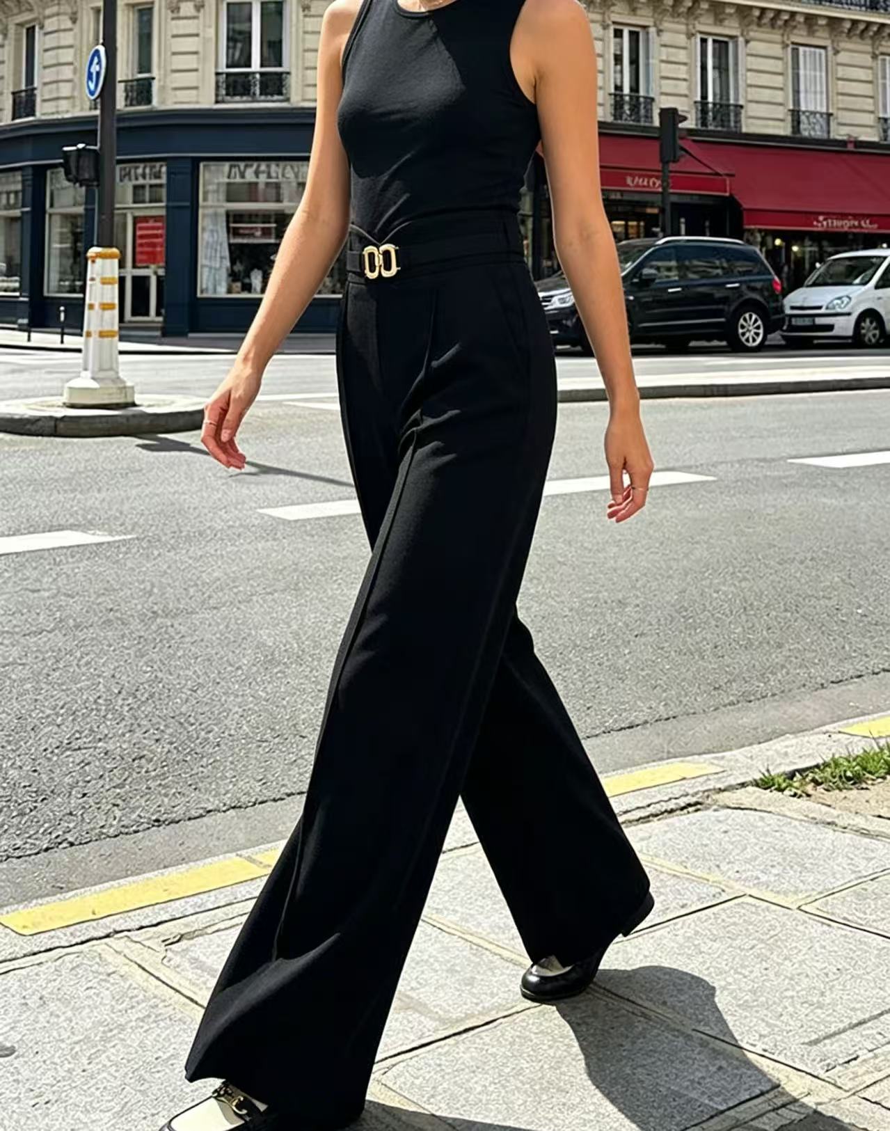 High Waist Wide Leg Suit Pants - Dress Pant Flat Front 评论和价格