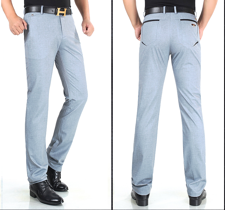 Men's Stretch Formal Dress Tro - Dress Pant Flat Front 评论和价格