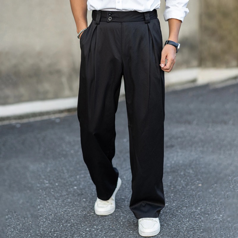 Men’s Wide Leg Dress Pants Hig - Dress Pant Flat Front 评论和价格