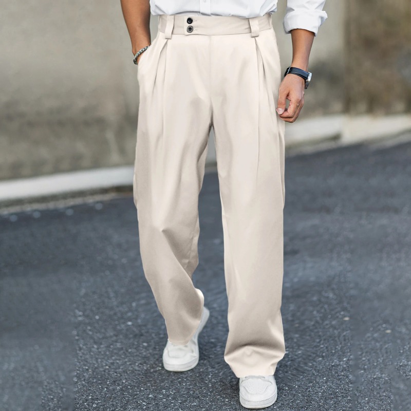 Men’s Wide Leg Dress Pants Hig - Dress Pant Flat Front 评论和价格