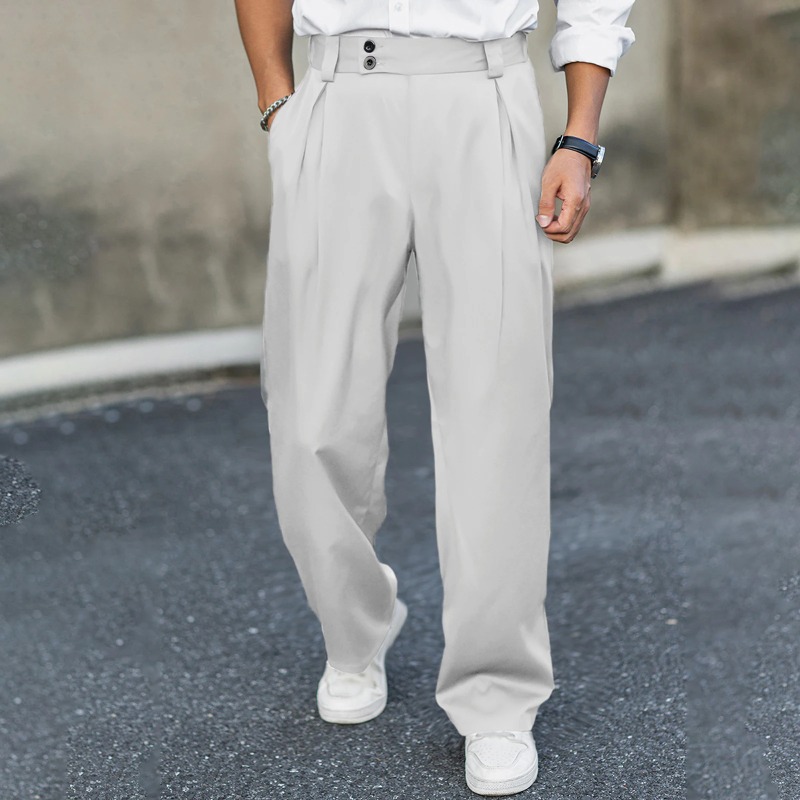 Men’s Wide Leg Dress Pants Hig - Dress Pant Flat Front 评论和价格