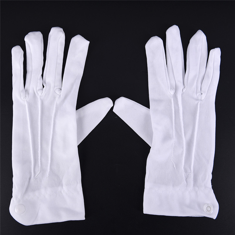Fashion Design 1Pair White For - Formal Wear Gloves Men 评论和价格