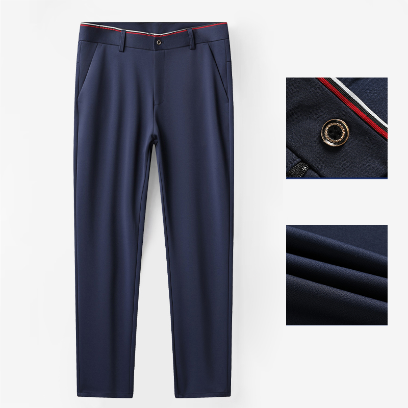 Men Trousers Summer Casual Gol - Dress Pant Flat Front 评论和价格